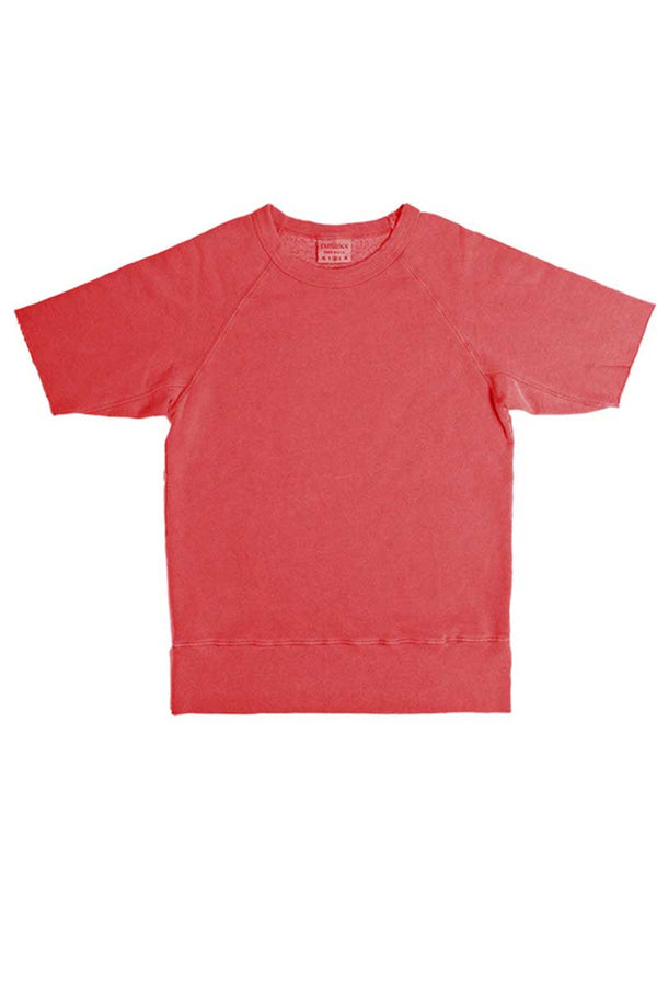Rxmance Unisex Faded-Red Short-Sleeve Sweatshirt