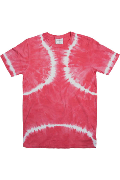 Rxmance Unisex Faded Red Tie Dye Crew Tee