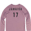 Rxmance Unisex Faded-Rose Jamaica Loose-Knit Long-Sleeve Tee