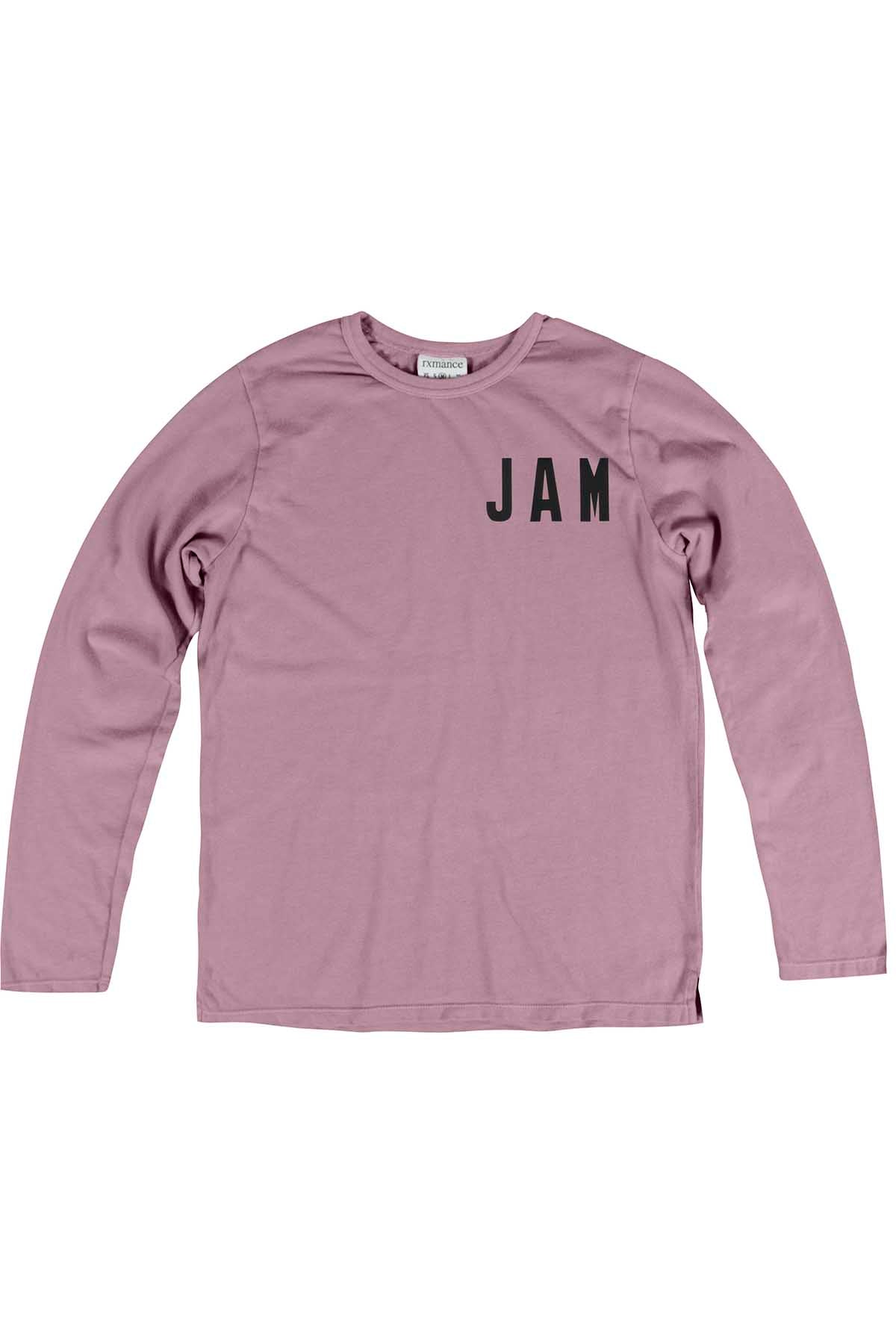 Rxmance Unisex Faded-Rose Jamaica Loose-Knit Long-Sleeve Tee