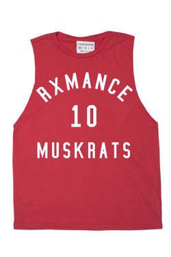 Rxmance Unisex Fire Red Muskrats Muscle Tee thumbnail 4