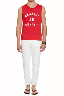 Rxmance Unisex Fire Red Muskrats Muscle Tee thumbnail 2