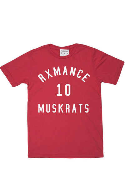 Rxmance Unisex Fire Red 'Muskrats' Tee