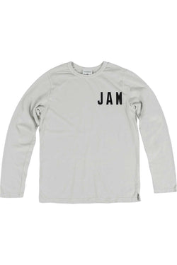 Rxmance Unisex Fog Grey Jamaica Loose Knit Long Sleeve Tee thumbnail 2