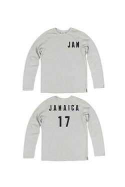 Rxmance Unisex Fog Grey Jamaica Loose Knit Long Sleeve Tee thumbnail 1