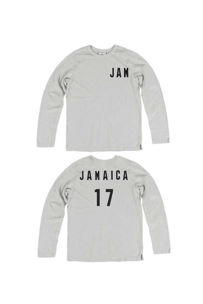 Rxmance Unisex Fog Grey Jamaica Loose Knit Long Sleeve Tee