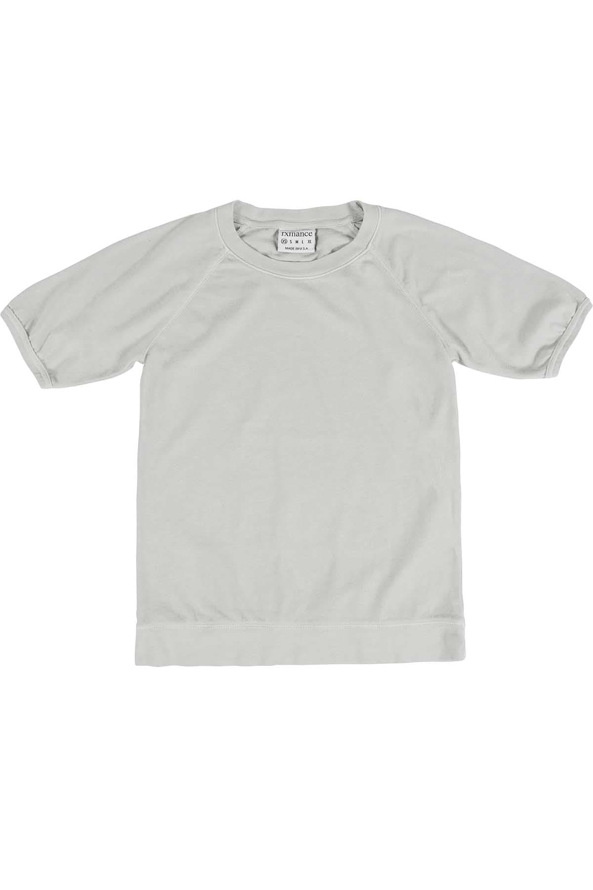 Rxmance Unisex Fog Grey Loose Knit Short Sleeve Tee