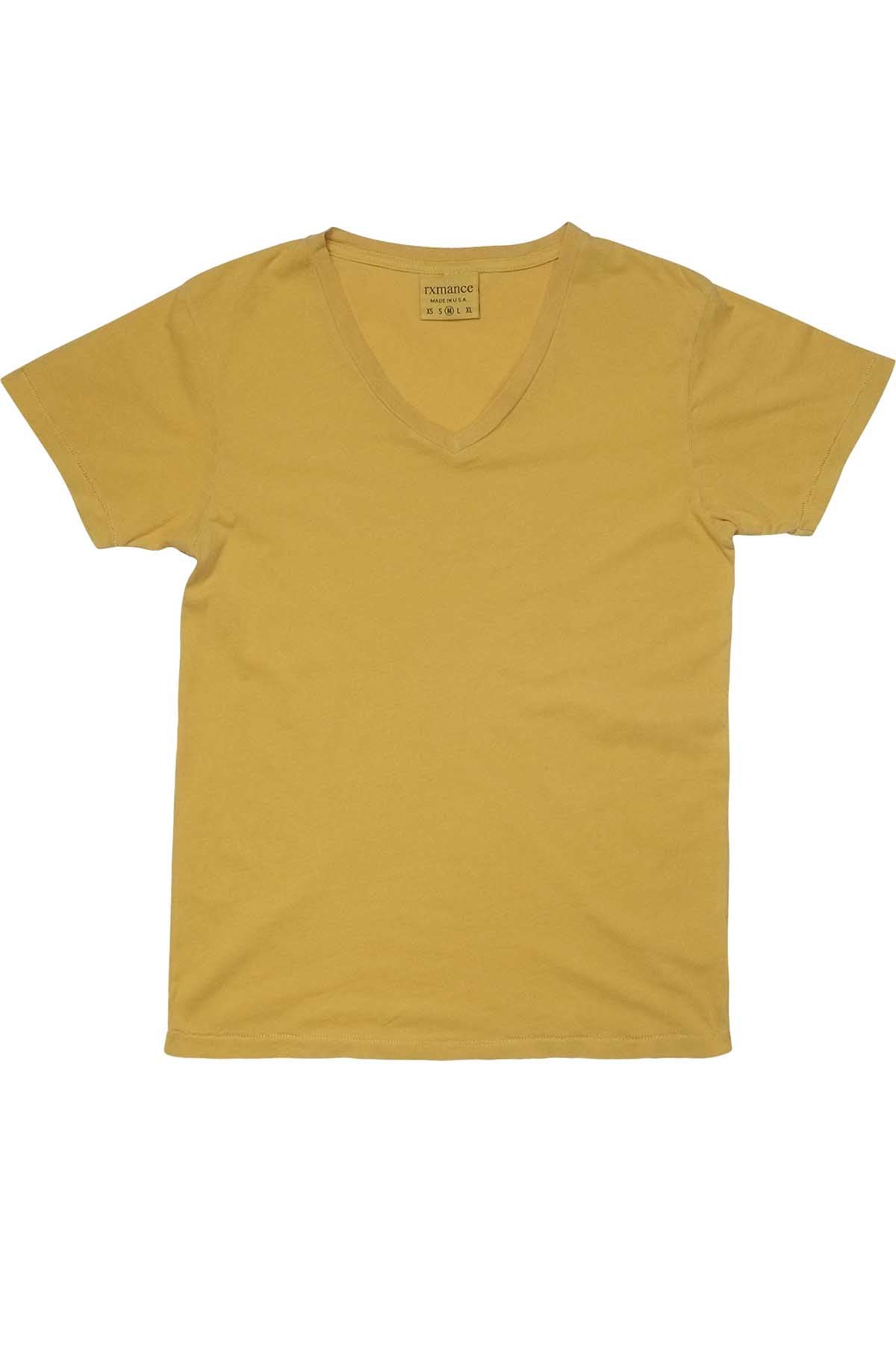 Rxmance Unisex Gold V-Neck Tee