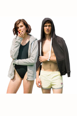 Rxmance Unisex Grass Green Hooded Zip Jacket thumbnail 2