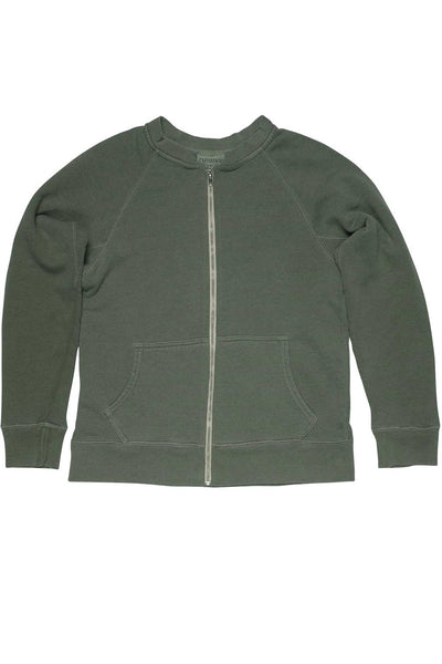 Rxmance Unisex Grass Green Zipper Jacket