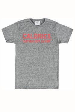 Rxmance Unisex Grey 'Calories' Tee thumbnail 1