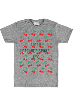 Rxmance Unisex Grey Cherries Crew Tee thumbnail 1