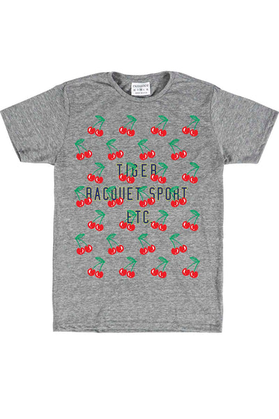 Rxmance Unisex Grey Cherries Crew Tee