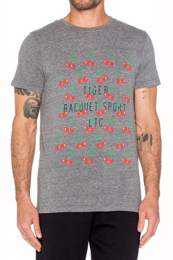 Rxmance Unisex Grey Cherries Crew Tee thumbnail 2