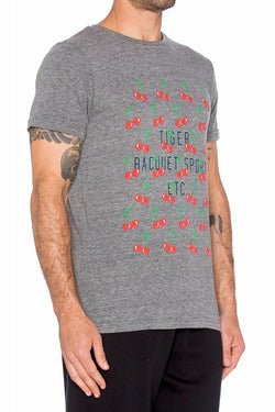 Rxmance Unisex Grey Cherries Crew Tee thumbnail 3