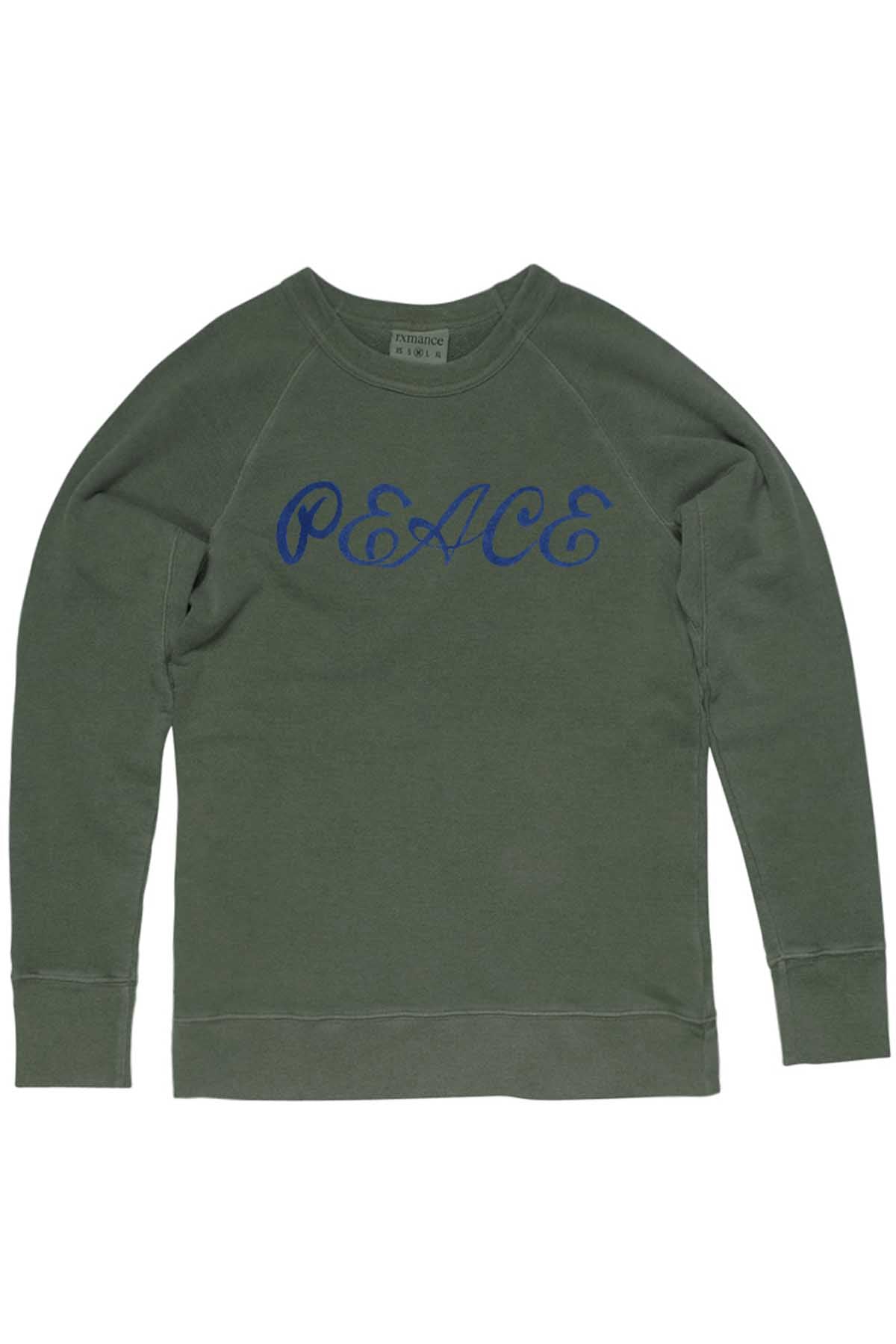 Rxmance Unisex Grey Green Peace Sweatshirt