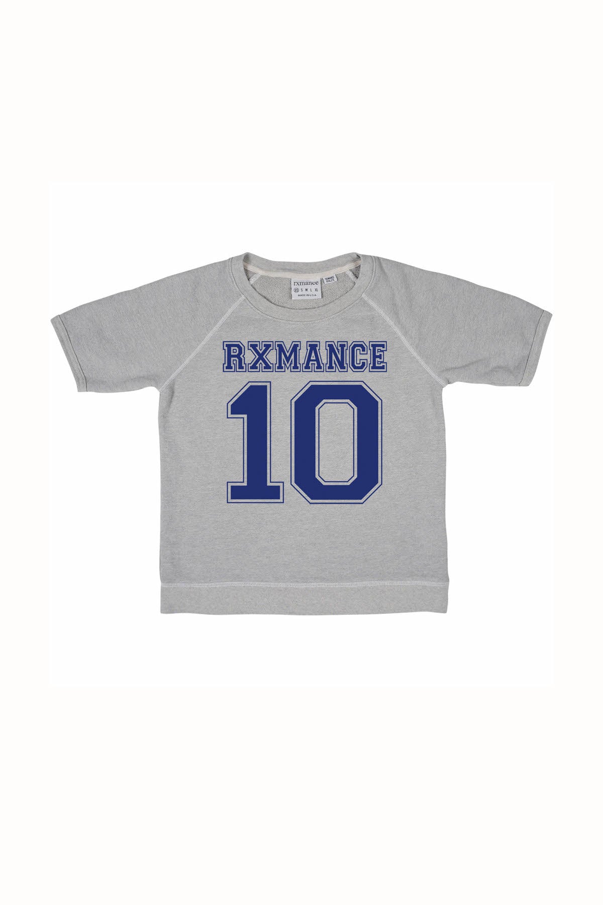 Rxmance Unisex Grey Jersey Short Sleeve Sweatshirt