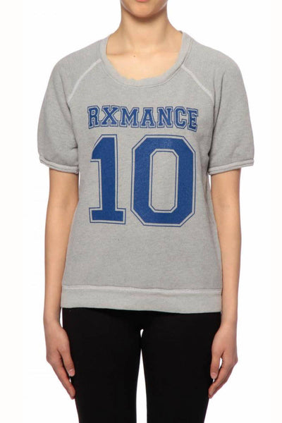 Rxmance Unisex Grey Jersey Short Sleeve Sweatshirt