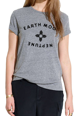 Rxmance Unisex Grey Neptune Crew Tee thumbnail 1