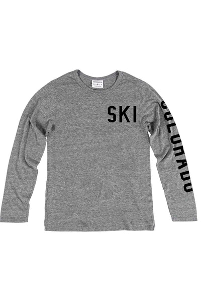 Rxmance Unisex Grey Ski Long Sleeve Tee