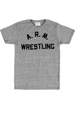 Rxmance Unisex Heather Grey 'Arm Wrestling' Tee thumbnail 1