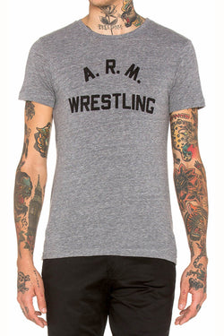 Rxmance Unisex Heather Grey 'Arm Wrestling' Tee thumbnail 2