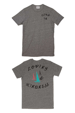 Rxmance Unisex Heather Grey Front/Back 'Club Love' Tee thumbnail 4