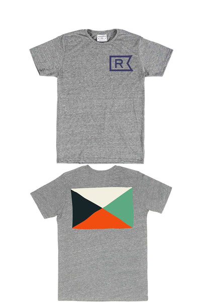 Rxmance Unisex Heather Grey Front/Back 'Flag' Tee