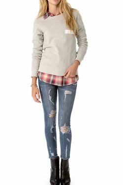 Rxmance Unisex Heather Grey Jersey Sweatshirt thumbnail 4