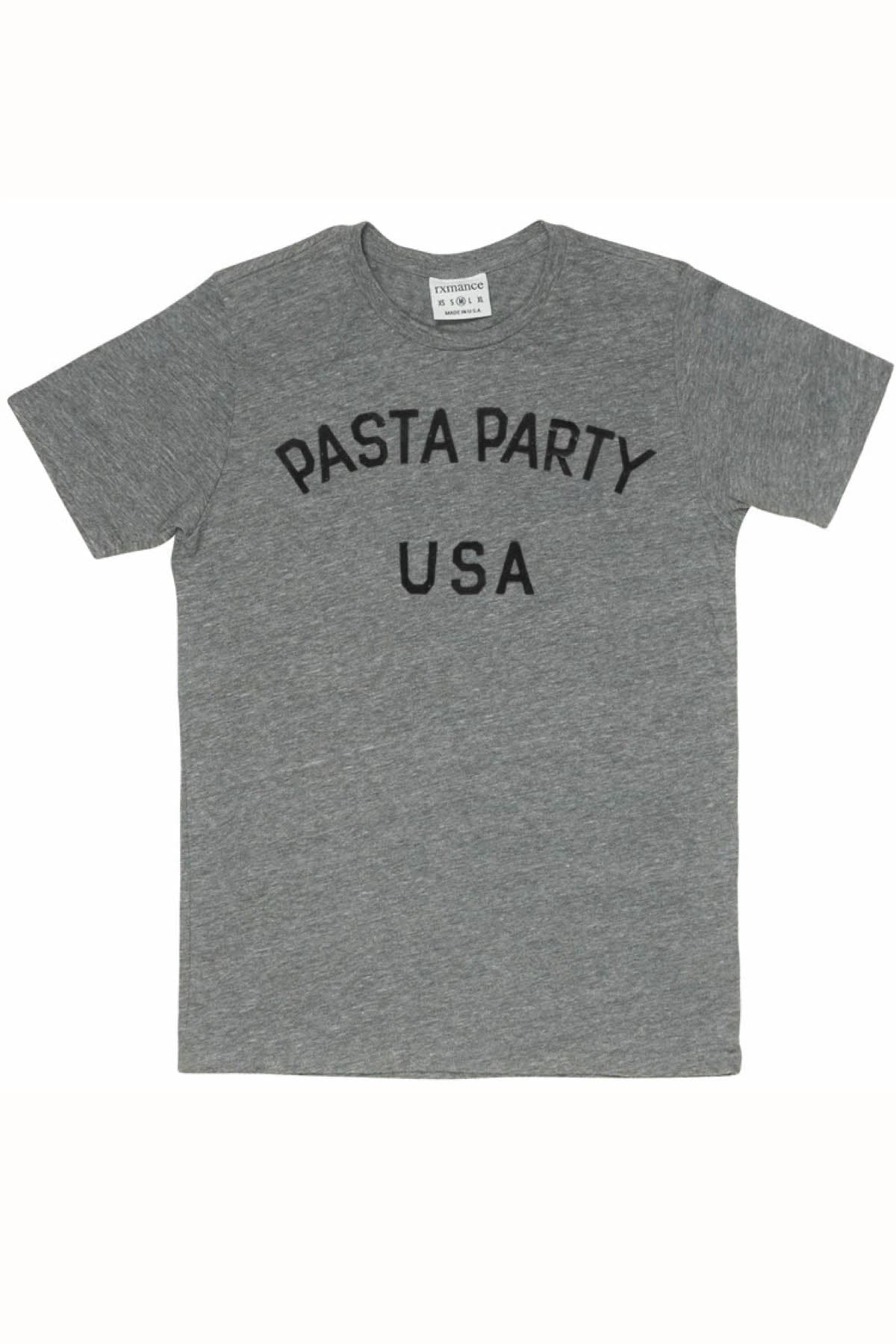 Rxmance Unisex Heather Grey 'Pasta Party' Tee