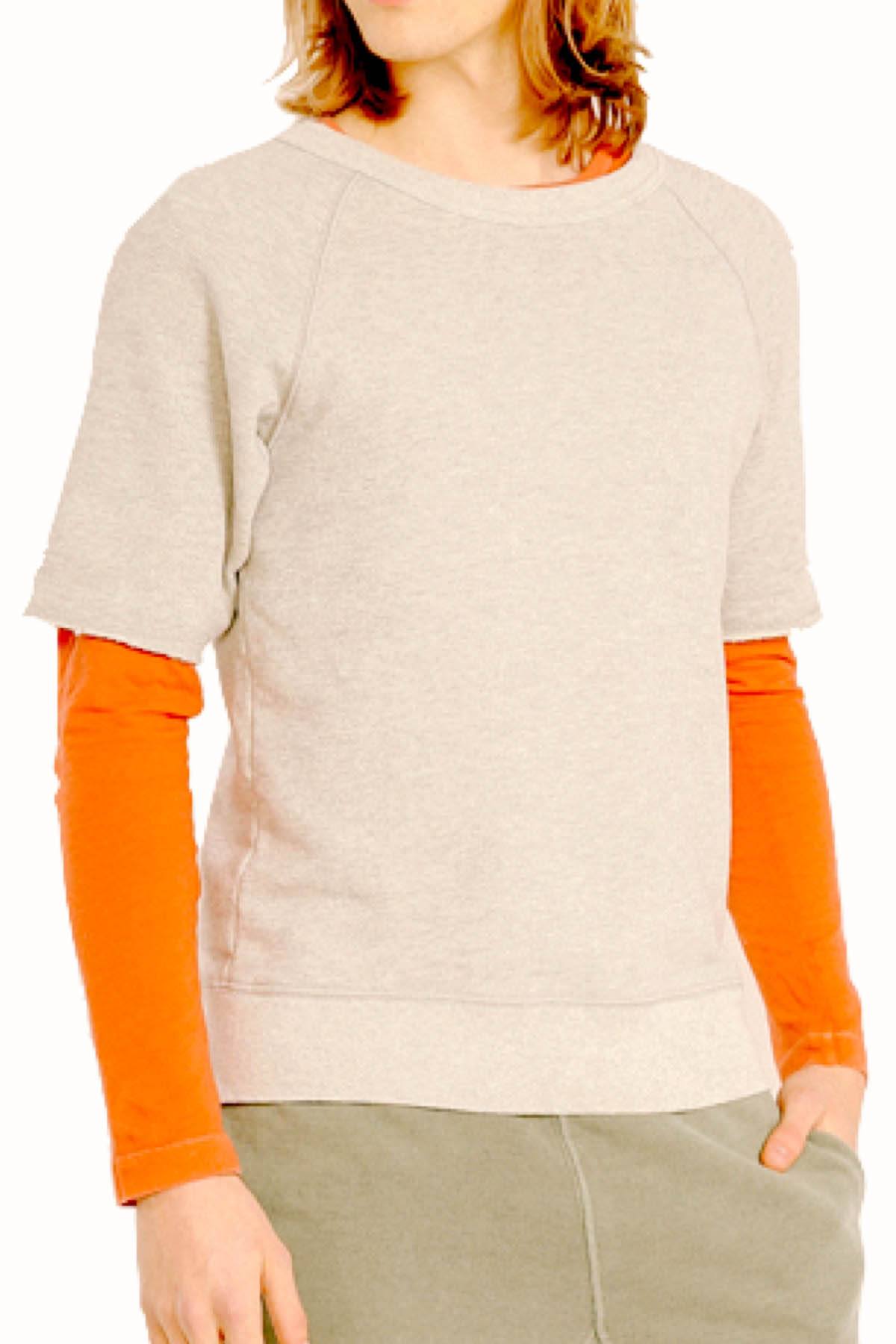 Rxmance Unisex Heather Grey Short Sleeve Sweatshirt
