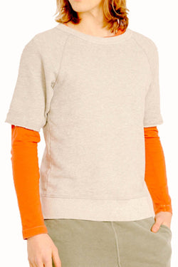 Rxmance Unisex Heather Grey Short Sleeve Sweatshirt thumbnail 3