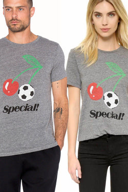 Rxmance Unisex Heather Grey 'Special' Tee thumbnail 3