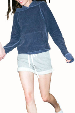 Rxmance Unisex Navy Blue Hooded Sweatshirt thumbnail 2