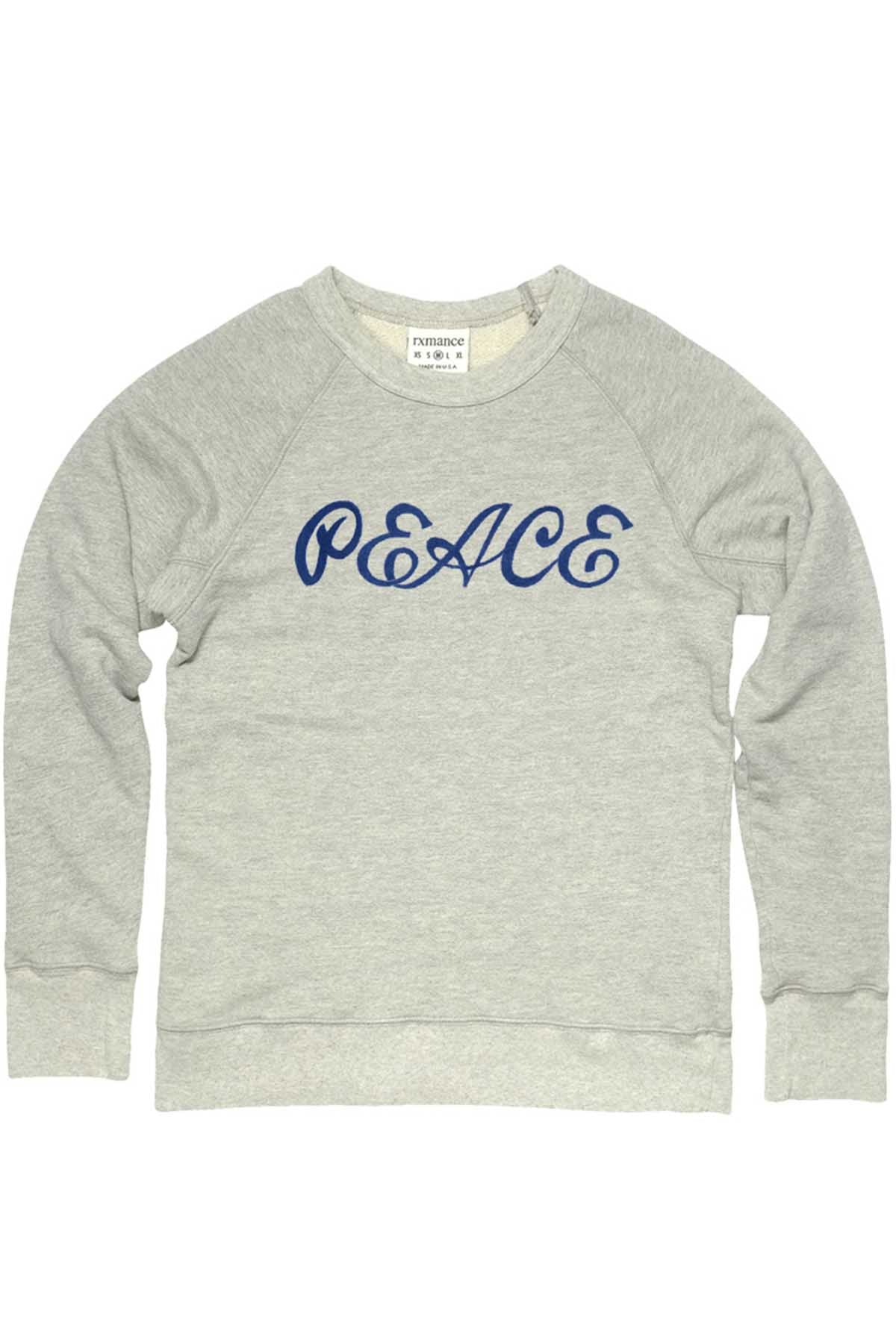 Rxmance Unisex Oatmeal 'Peace' Sweatshirt