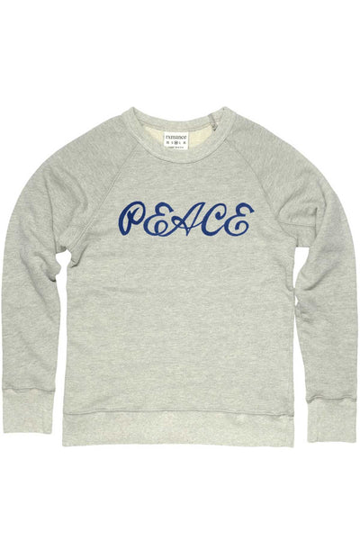 Rxmance Unisex Oatmeal 'Peace' Sweatshirt