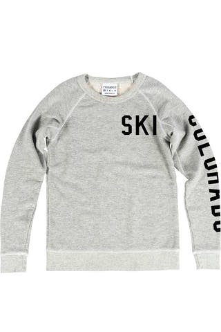 Rxmance Unisex Oatmeal Ski Sweatshirt