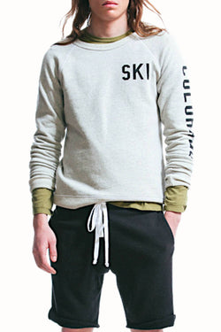Rxmance Unisex Oatmeal Ski Sweatshirt thumbnail 2
