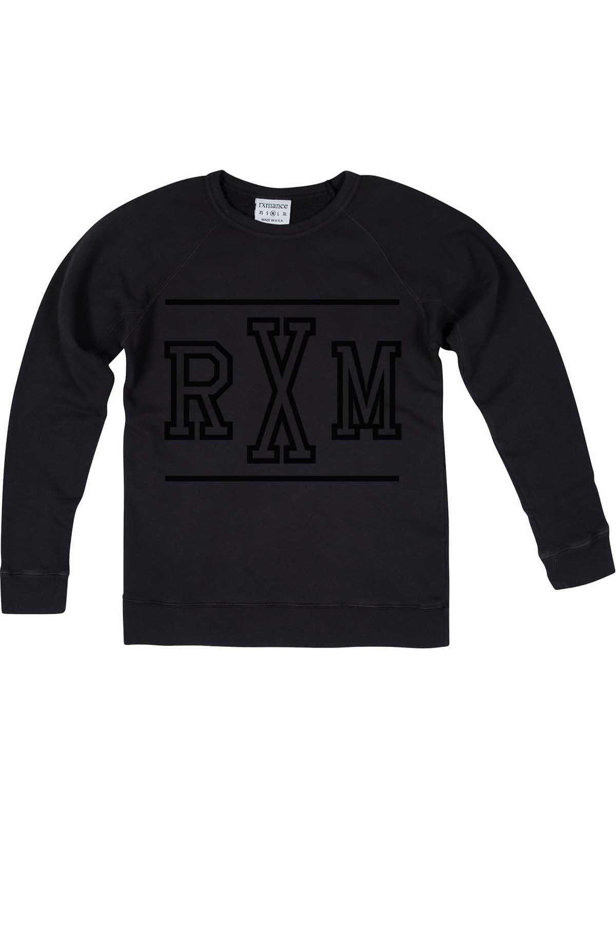 Rxmance Unisex Phantom Black RXM Ten Crew Sweatshirt