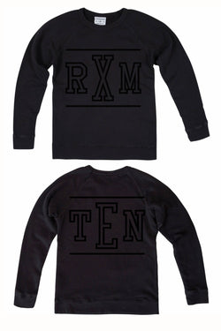Rxmance Unisex Phantom Black RXM Ten Crew Sweatshirt thumbnail 2
