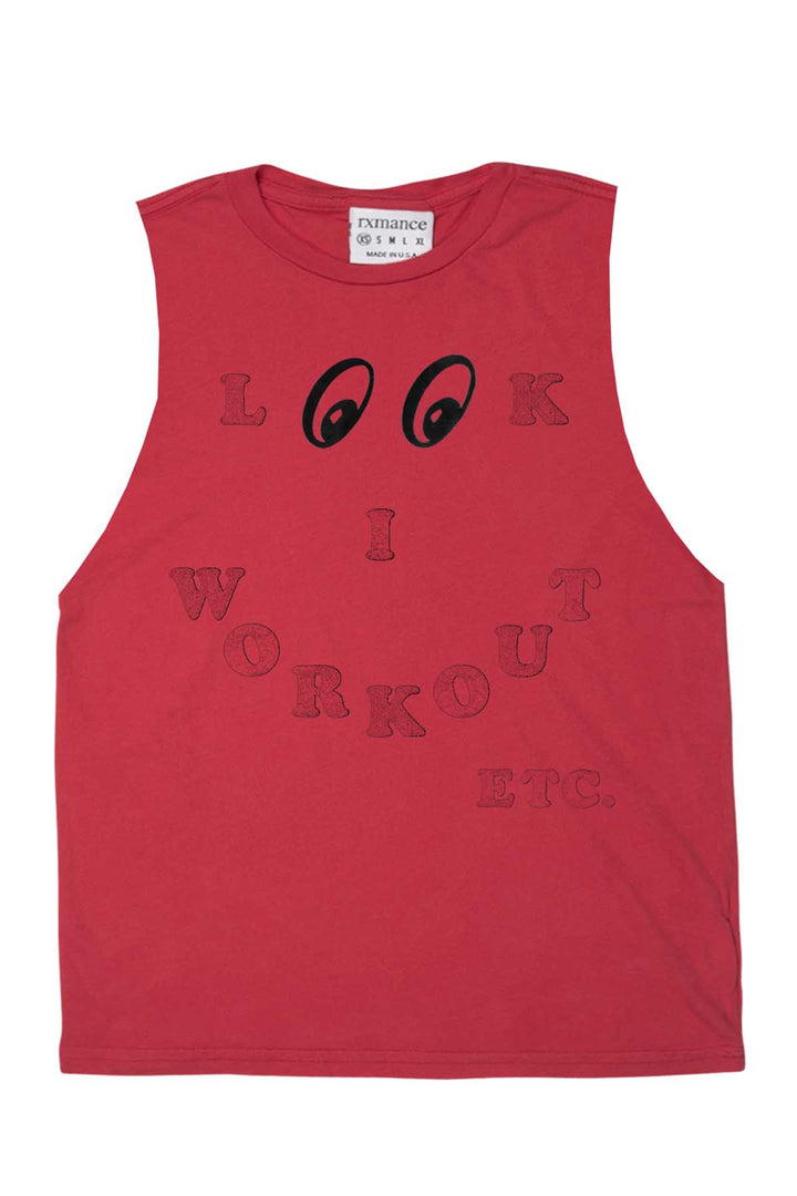Rxmance Unisex Red Look Muscle T