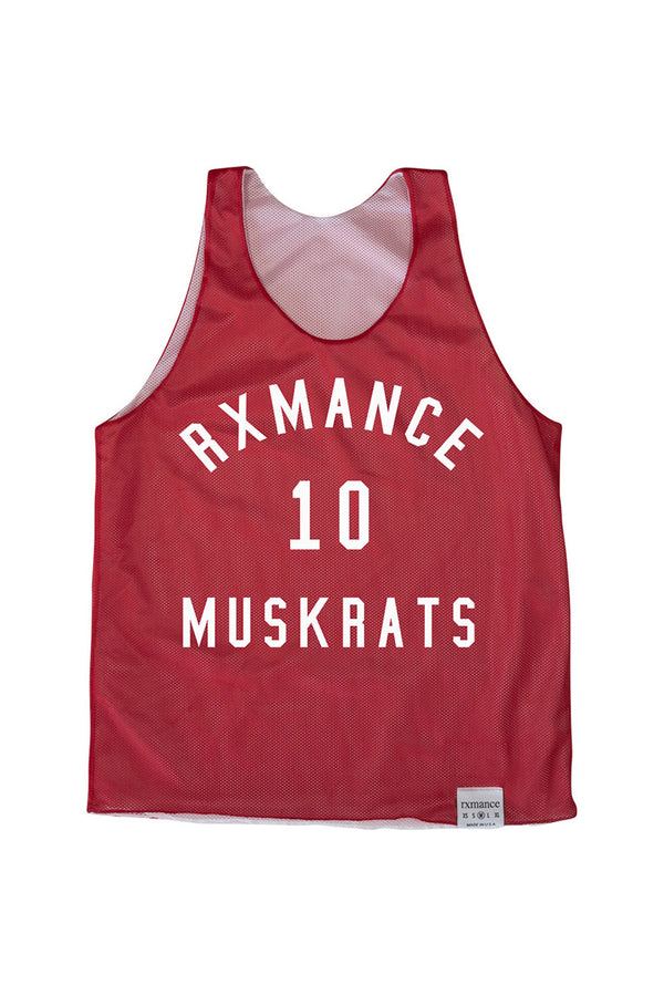 Rxmance Unisex Red Muskrat Basket Ball Mesh Tank