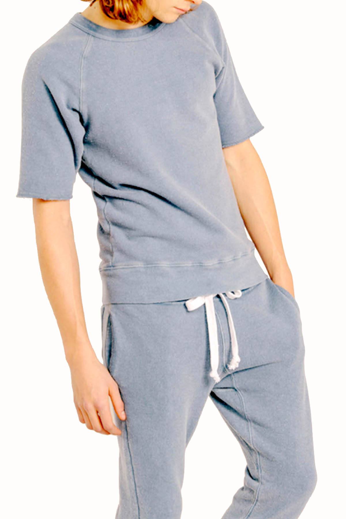 Rxmance Unisex Sky Blue Short Sleeve Sweatshirt