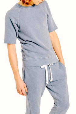 Rxmance Unisex Sky Blue Short Sleeve Sweatshirt thumbnail 1