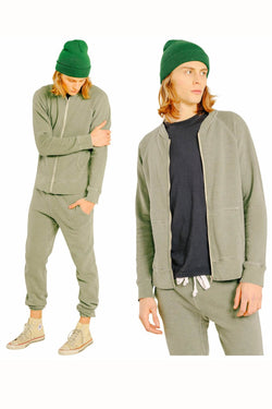 Rxmance Unisex Sport Green Zipper Jacket thumbnail 2
