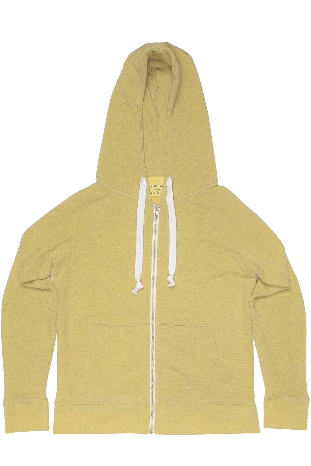 Rxmance Unisex Sunny Yellow Hooded Zip Sweatshirt