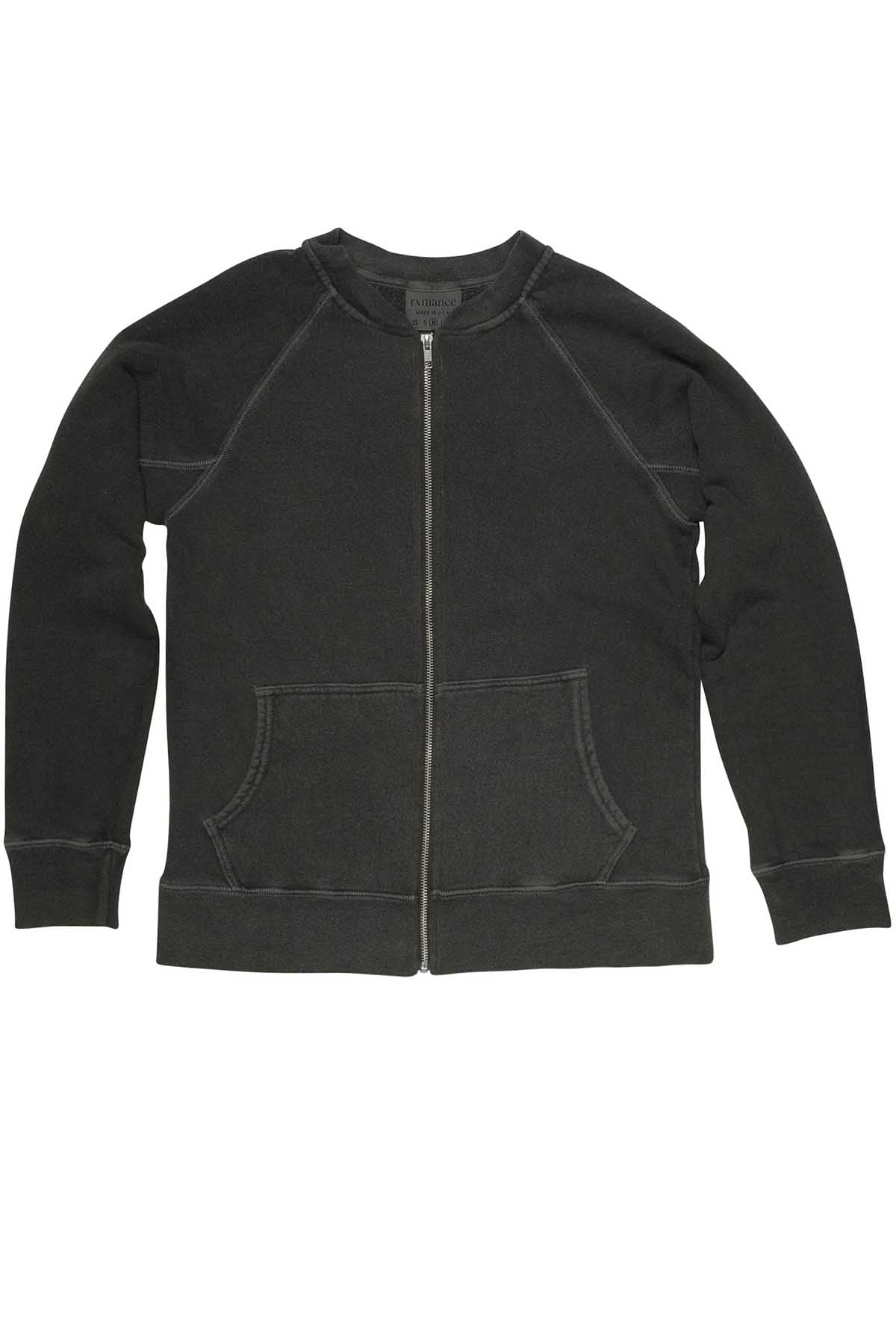 Rxmance Unisex Vintage Black Zipper Jacket