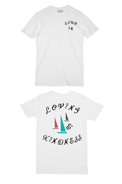 Rxmance Unisex White Front/Back 'Club Love' Tee thumbnail 1
