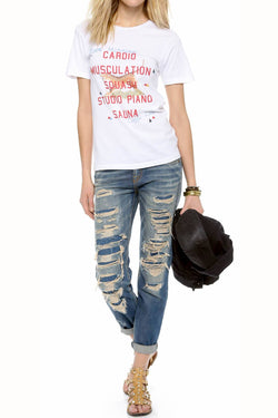 Rxmance Unisex White 'Good Morning' Tee thumbnail 3