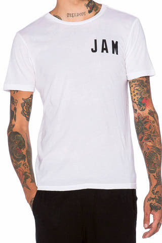 Rxmance Unisex White Jamaica Crew Tee